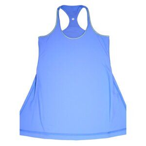 Lululemon Racerback Tank Blue Neon Stitch Gym Yoga Athleisure